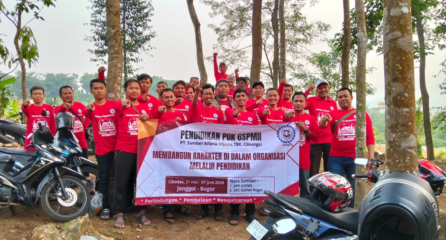 Penyelenggaraan Pendidikan PUK GSPMII PT. Sumber Alfaria Trijaya Tbk Bogor di Rumah Pendidikan dan Pelatihan GSPMII Cibodas-Jonggol